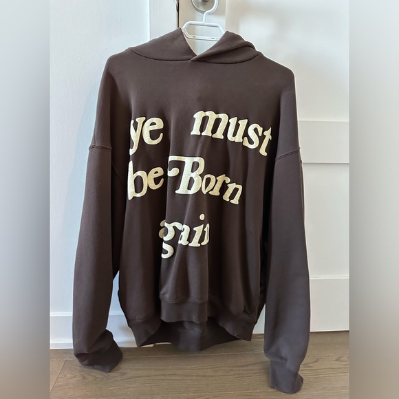 Cactus Plant Flea Market Born Again Hooded Sweatshirt Brown - Picture 2 of 5
